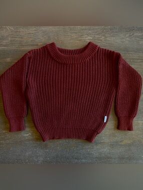 Gigi and Max Brick (deep red brown) Sweater size 6-12 mo